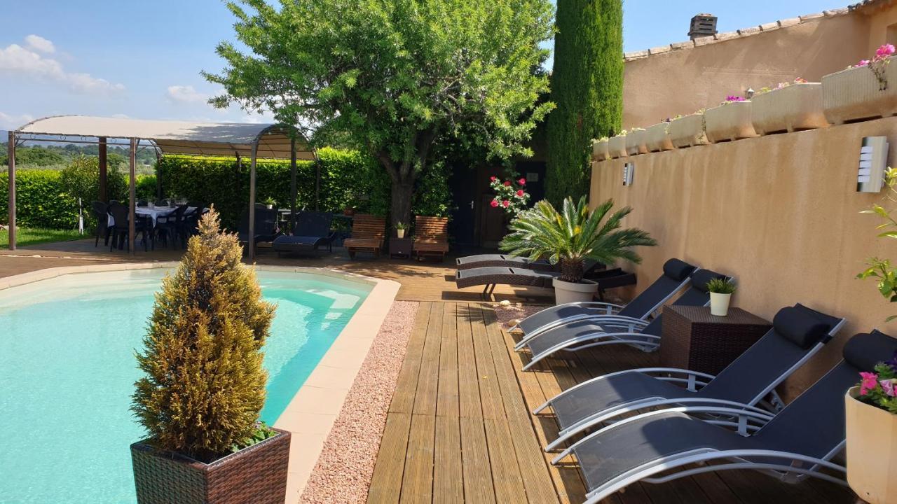 Le Jardin D'Ivana Chambres D'Hotes B&B Avec Piscine Chauffee Oppède Kültér fotó
