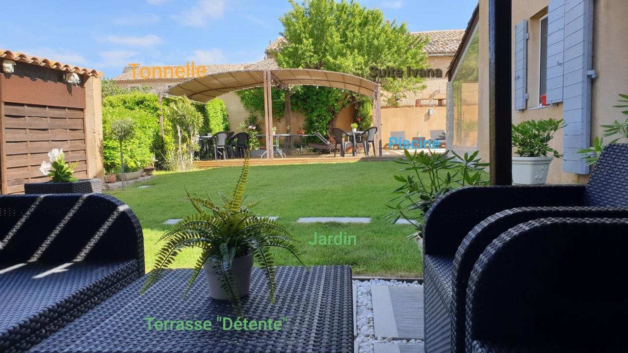 Le Jardin D'Ivana Chambres D'Hotes B&B Avec Piscine Chauffee Oppède Kültér fotó